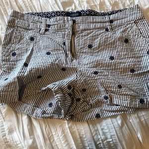 Nautical seersucker shorts